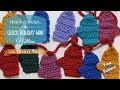 Quick Mini Mitten Garland Free Crochet Pattern