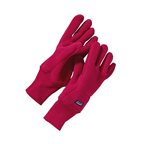 Patagonia Big Boys' Synchilla Gloves (Kid) - Portofino Pink - Medium
