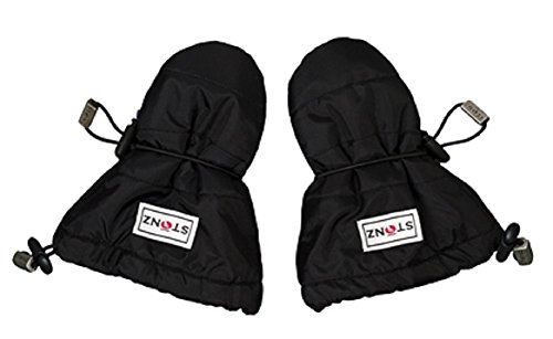 Stonz Mittz - Cold Weather Gloves and Mittens for Infants I Baby I Toddler I Big Kid with 3M Thinsulate - Black (0-12 Months)