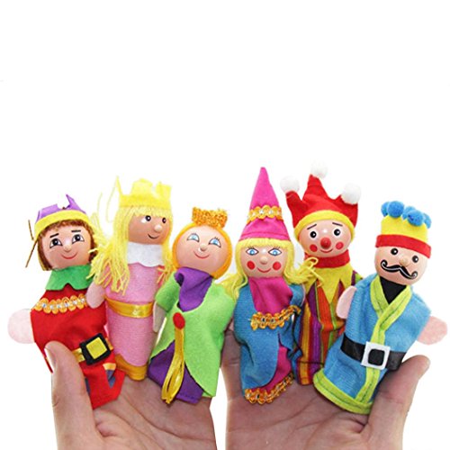 Finger Puppet,Elevin(TM)6PCS Children Kids Baby Boys Girls Finger Toys Hand Puppets Christmas Gift Educational Toys Refers To Accidentally