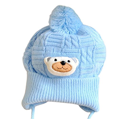 MIOIM Newborn Baby Girls Boys Cute Knitted Bobble Hat Warm Soft Pom-Pom Cap Bonnet