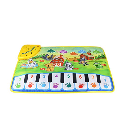 Musical Mat,Elevin(TM)New Boys Girls Touch Play Zoo Animal Musical Music Singing Gym Carpet Mat Best Kids Baby Christmas Gift