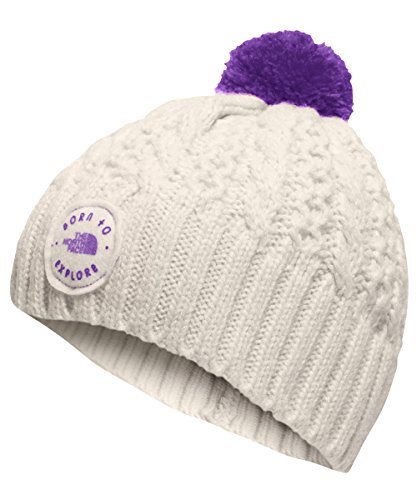The North Face Baby Girls' Minna Beanie - vintage white/bellflower purple, xs