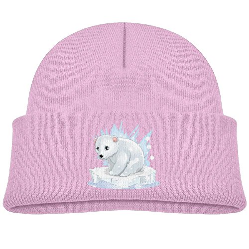 Marvin Toddler Cute Polar Bear Toddler Infant Baby Cotton Soft Cute Knit Kids Hat Beanies Cap Pink