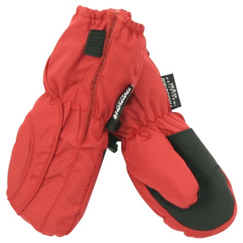 Toddler Boy's (2 - 4) Long Thinsulate Lined / Wateproof Ski Mittens - Red