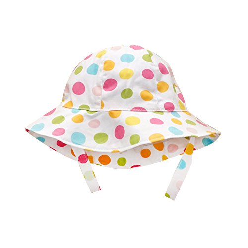 IMLECK Infant/Toddler Girls Color Polka Dot Cotton Girls Sun Hat Fishing Hat