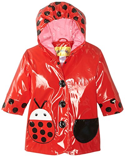 Kidorable Little Girls' Ladybug All Weather Waterproof Coat, Red, Size 2T