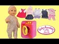 Baby Annabell Learn to Walk, Toy Wash Maching and Dress Up new Doll outfits |TheChildhoodLife