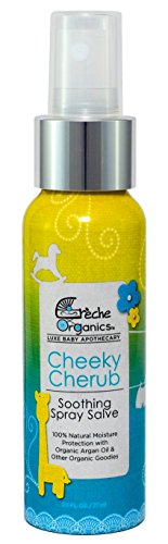 Cheeky Cherub, Natural Organic Luxe Spray Salve for Your Baby's Beautiful Bum; Easy, Hygienic and Convenient (No Messy Creams) Soothing Spray Serum with Argan Oil; Prevent & Heal Diaper Rash 2.6 fl oz