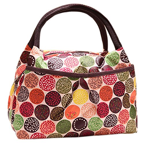 Lunch Bags, Franterd Women Handbag Lunchbox Travel Insulated Waterproof Picnic Bag