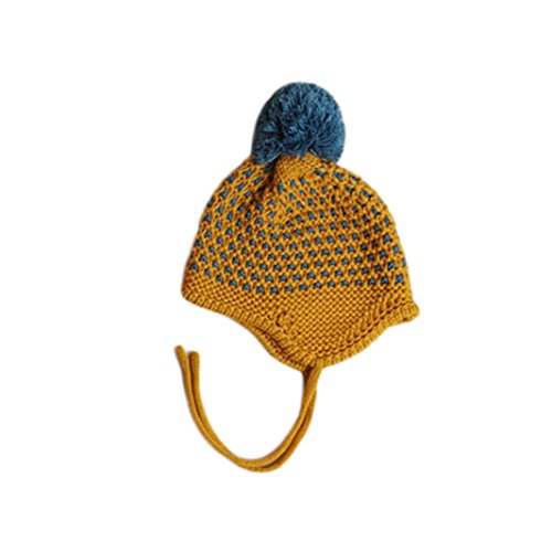 Baby Ear Cap, Malltop Cute Winter Warm Hairball Beanie Crochet For 3-24 Month
