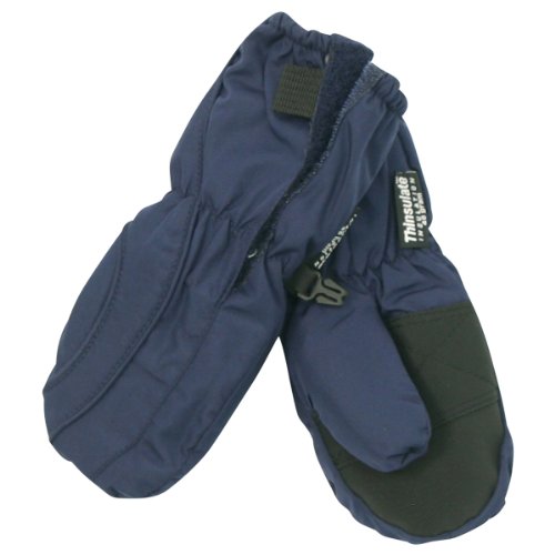 Toddler Boy's (2 - 4) Long Thinsulate Lined / Wateproof Ski Mittens - Navy