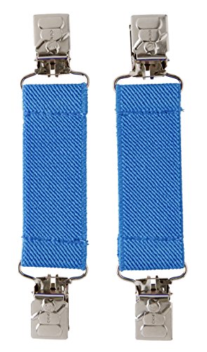 Sportoli™ Kids Elastic and Metal Glove and Mitten Clips with Snowman Accent - Light Blue