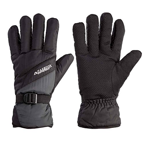 Winter Snow, Ski, Snowboard, Cold Weather Gloves fashion outdoor Gloves for Men & Women (black)