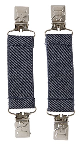 Sportoli™ Kids Elastic and Metal Glove and Mitten Clips with Snowman Accent - Charcoal