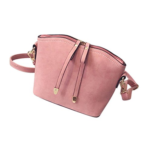 Laimeng@New Women Handbag Shoulder Bags Tote Purse Messenger Satchel Bag Cross Body (Pink)