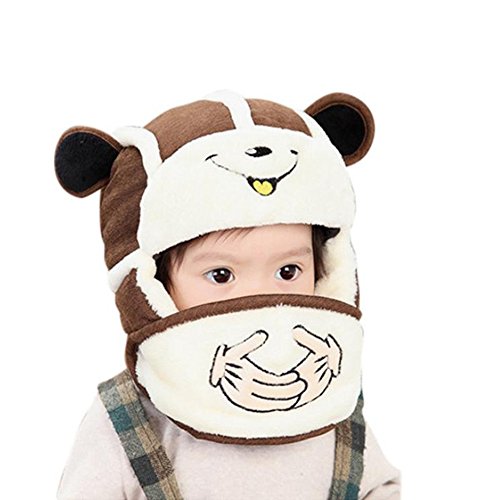 Charberry Baby Toddler Kids Boy Girl Knitted Childrens Lovely Soft Hat (Coffee)