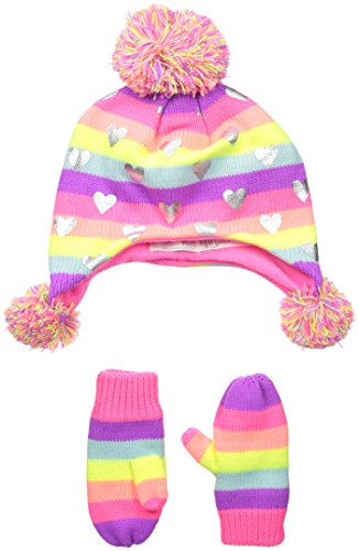 The Children's Place Baby Trapper Hat and Mittens, Multi, Small/12-24 Months