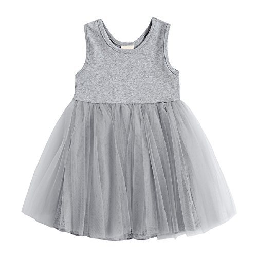 Baby Girl Dress, Toddler Pleated Tutu Skirt Children Sleeveless Princess Dress