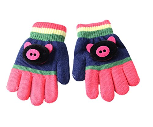 SAMGU Unisex Baby Mittens Finger Gloves Baby Accessories Autumn Winter Kids Gloves Color Navy blue