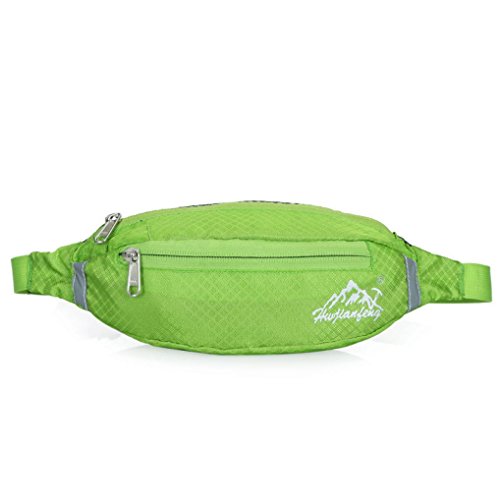 New Arrival Running Bum Bag Travel Handy Hiking Sport Fanny Pack Waist Belt Shoulder Bag➪Laimeng (Green)