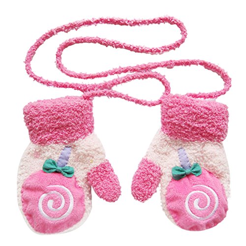 MIOIM Toddlers Baby Girls Boys Warm Fleece Cartoon Gloves Mittens