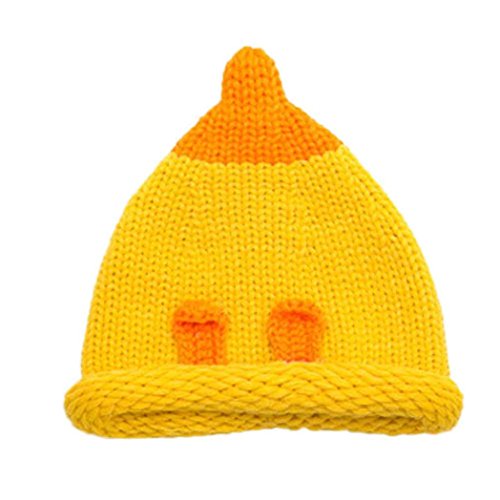 Charberry Cute Hats Winter Baby Kids Girls Boys Warm Woolen Caps (Yellow)