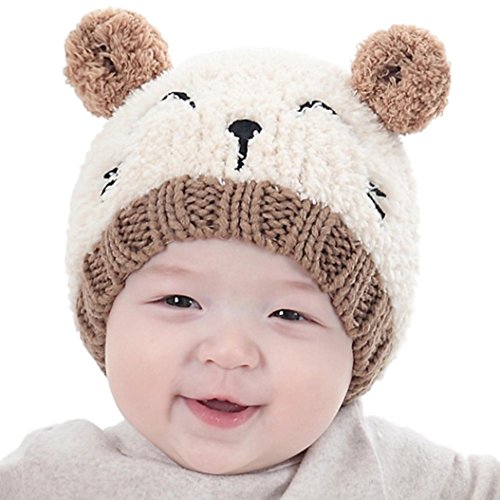 Charberry Baby Lovely Spire Soft Hat Toddler Kids Boy Girl Knitted Cap (Beige)