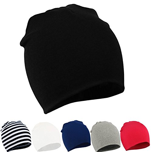Zando Toddler Infant Baby Cotton Soft Cute Knit Kids Hat Beanies Cap B 6 Pack-Mix Color2