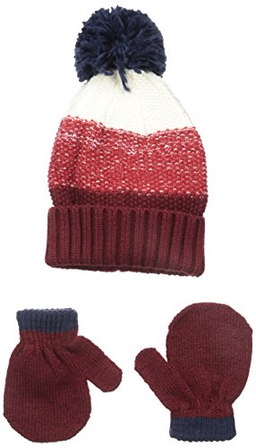 Carters Baby-Boys Cuff Hat and Mitten Set, Red, 0-9 Months