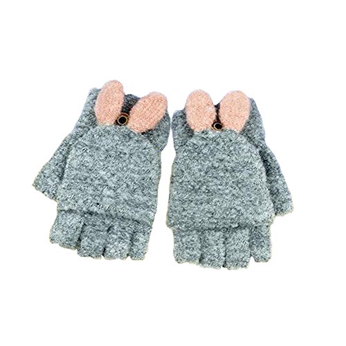 Baby Boys Girls Gloves,Kids Winter Gloves, Warm Mittens With Mitten Cover By AYUBOOM (grey)