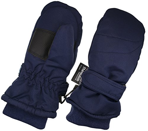 Children Toddlers and Baby Mittens Made With Thinsulate and Fleece - Winter Waterproof Gloves - KX GEAR by Zelda Matilda, Navy, 6-12 Months