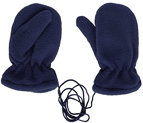 KMystic Kids Soft Fleece Mittens Lining Gloves (Navy)