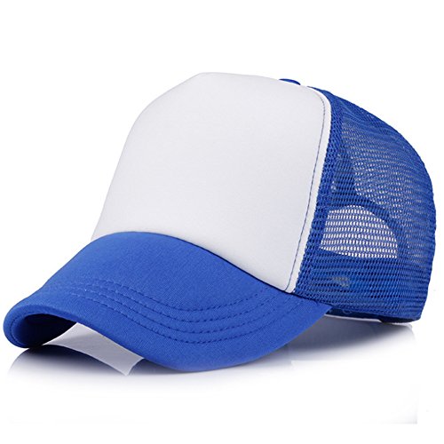 Children Toddler Infant Hat Peaked Baseball Beret Kids Cap Hats By MEXUD (Blue White)