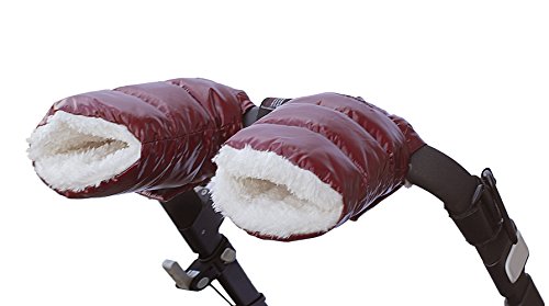 Schpinn Cozy Infant Stroller Hand Muffs for Parents and Caregivers These Stroller Gloves Will Keep Your Hands Toasty While Making it Easy to Tend to Your Child's Needs, Burgundy