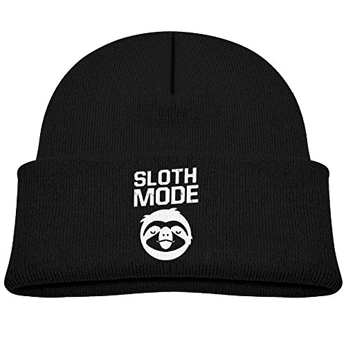 Marvin Kid Sloth Mode Unisex Cotton Beanie Hat For Cute Baby Boy/Girl Soft Toddler Infant Cap Black
