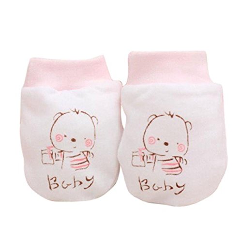 Baby Gloves,Amamary88 Cute Thicken Hot Infant Baby Girls Boys Of Winter Warm Gloves (Pink)